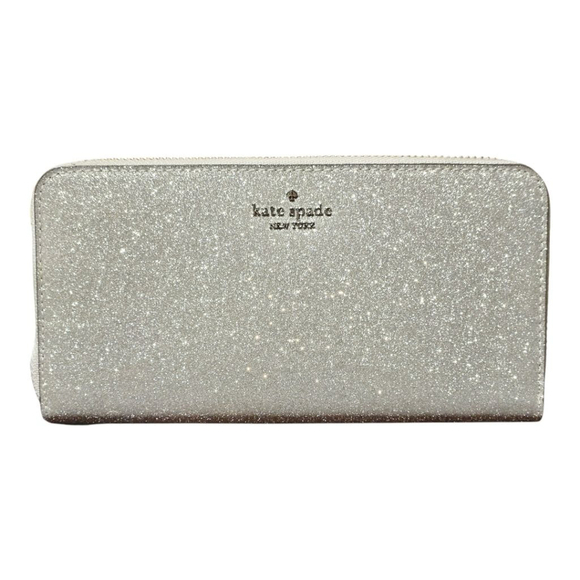 Kate Spade Wallet, Silver Glitter - Picture 2 of 16